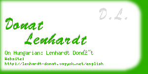 donat lenhardt business card